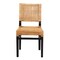 Baxton Studio Lesia Modern Bohemian Natural Brown Rattan and Espresso Brown Mahogany Wood Dining Chair 224-13130-ZORO - alternate 4